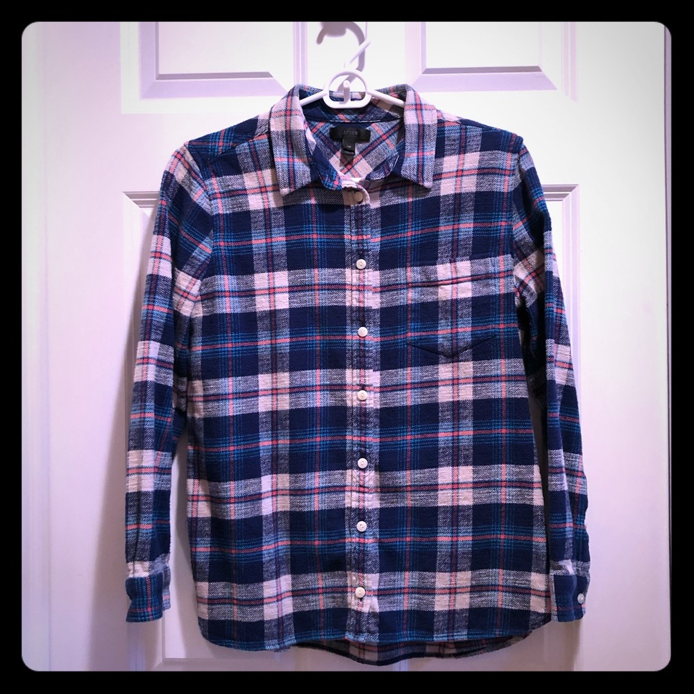 J. Crew Plaid Shirt Size 10P.